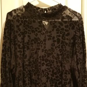 Lane Bryant Super Sexy Animal Print Blouse